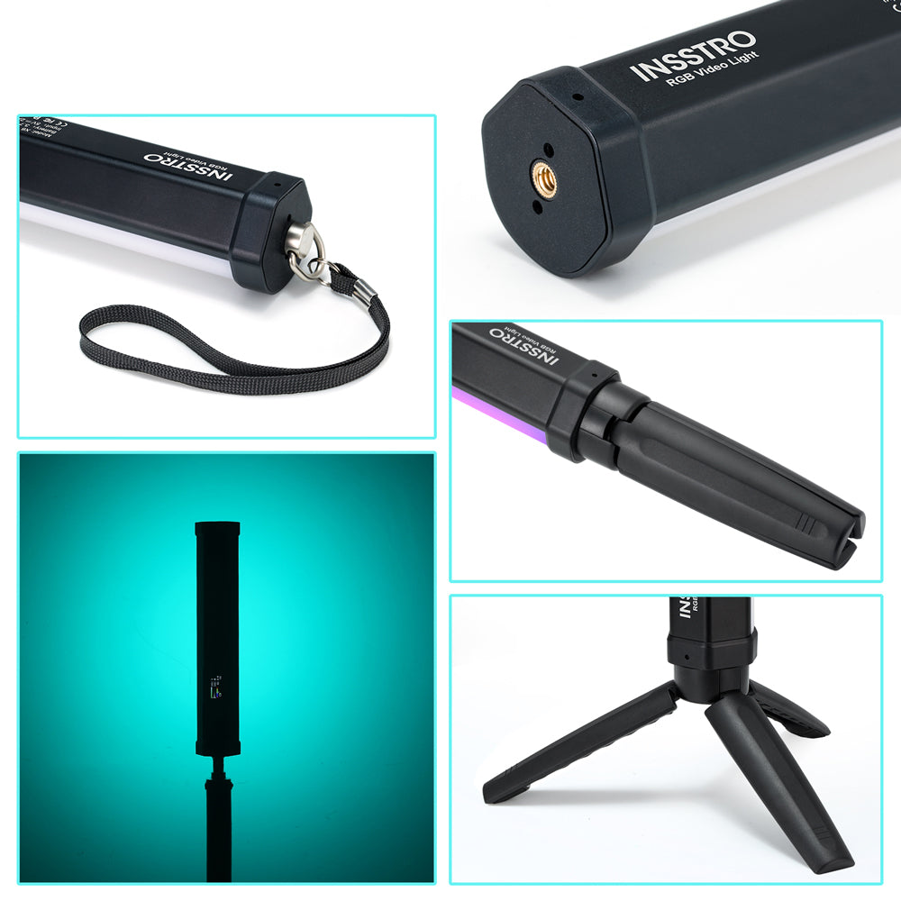 INSSTRO X6 Handheld RGB LED Video Light - INSSTRO